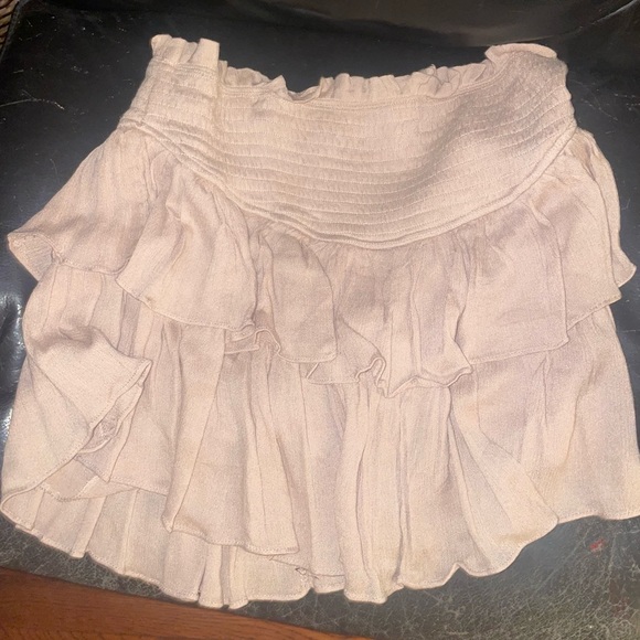 Cream Mini Skirt - Picture 1 of 2